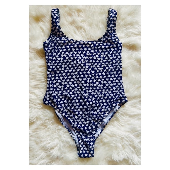 New! ZADIG & VOLTAIRE “W Alice” Maillot Star Print Low Back One-Piece Swimsuit - Picture 5 of 8